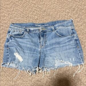 Old Navy Women's Distressed Light Blue Jean Shorts